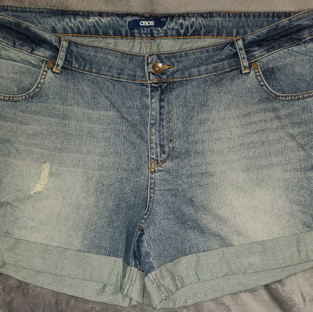 Asos Denim Shorts Size 18